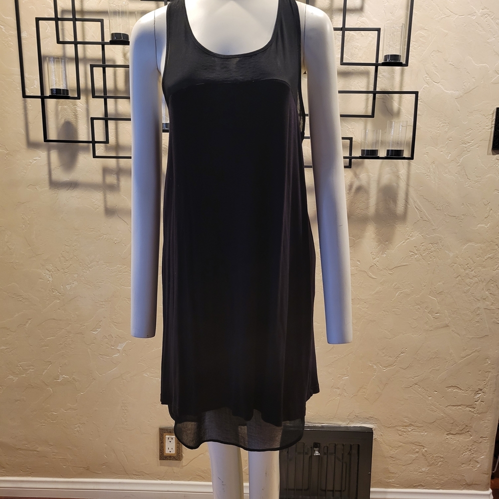 Black Layered Midi Dress